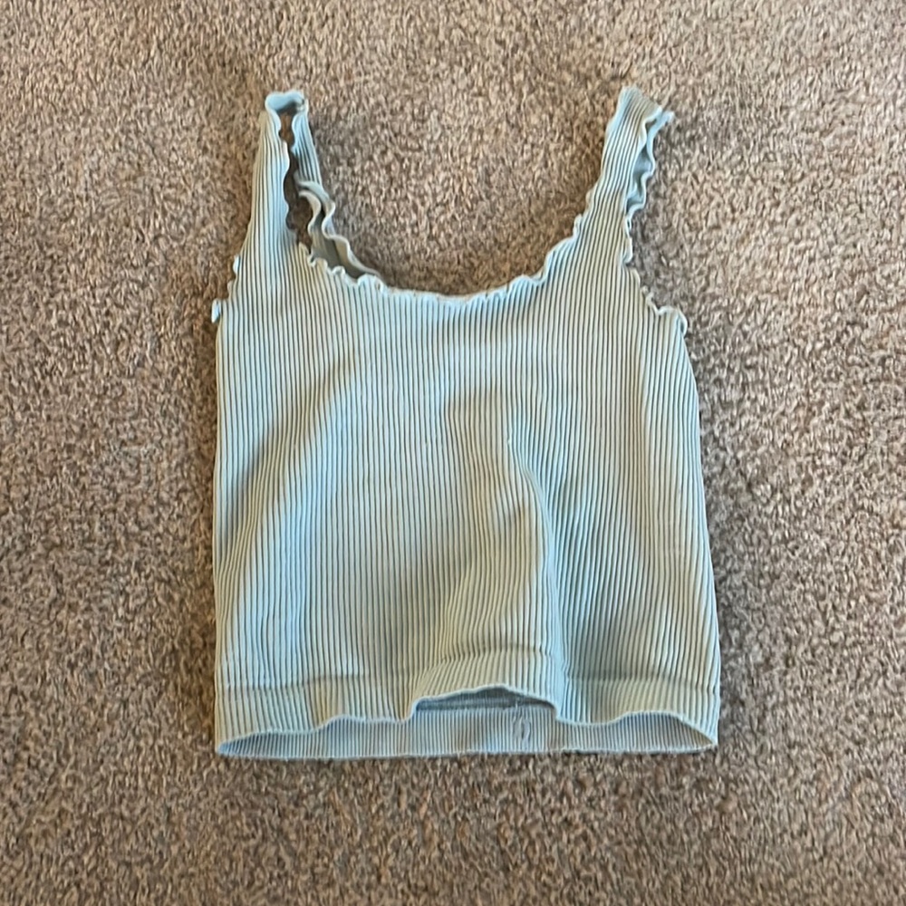 Blue Cropped Tank